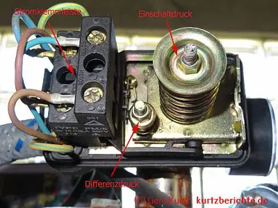 mechanischen Druckschalter am Hauswasserwerk selbst einstellen